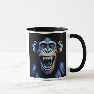 A chimpanzee died of laughter. mug