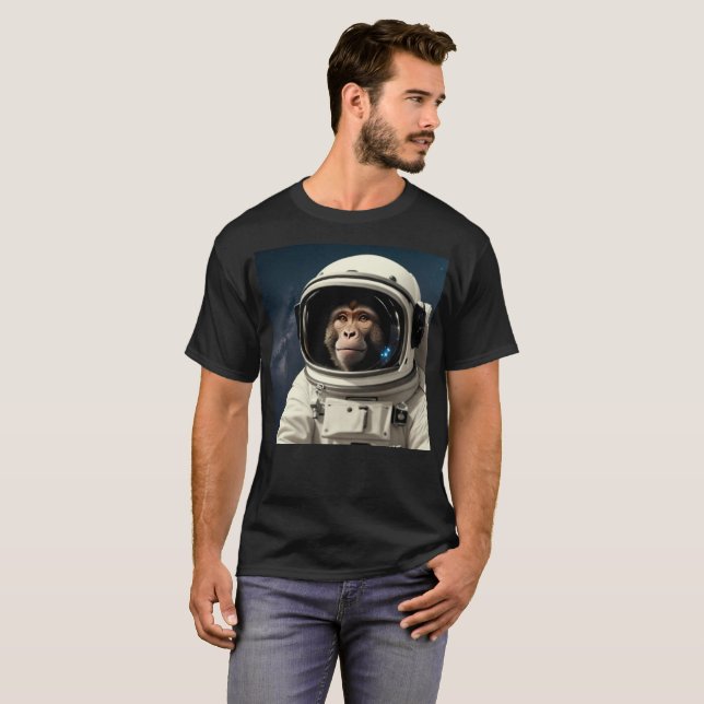a chimpanzee in space T-Shirt (Front Full)