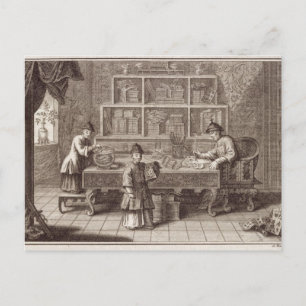 A Chinese Calligraphy Shop, from an account of the Postcard