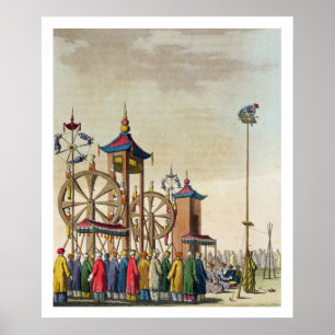 A Chinese circus, illustration from 'Le Costume An Poster