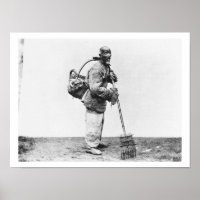 A Chinese day labourer, c.1870 (b/w photo)