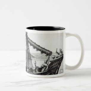 A Chinese Junk Two-Tone Coffee Mug
