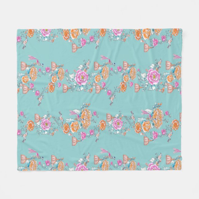A Chinese tale wrapping paper  Fleece Blanket (Front (Horizontal))