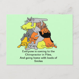 A chiropractors Purrfect Reminder CARD