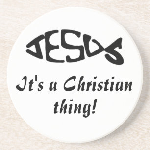 A Christian Thing Bible Quote Customise It Coaster