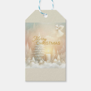 A Christmas Angel Fantasy Snowy Landscape Gift Tags