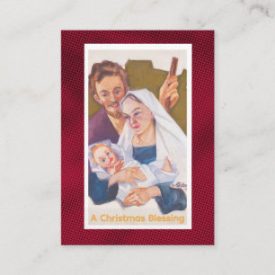 A Christmas Blessing Prayer Card