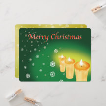 A Christmas card depicting snow in a hemp leaf pat