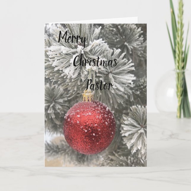 A Christmas Card for Pastor and his Family (Front)