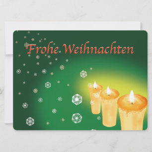A Christmas card (Frohe Weichten) with a pattern o