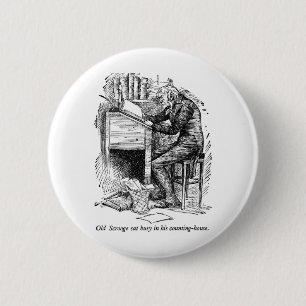 A Christmas Carol 6 Cm Round Badge