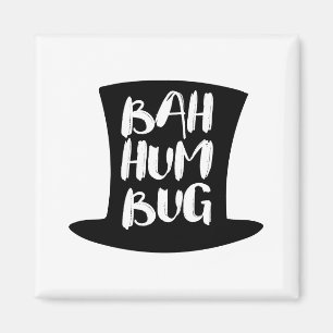 A Christmas Carol Bah Humbug Holiday Square Magnet