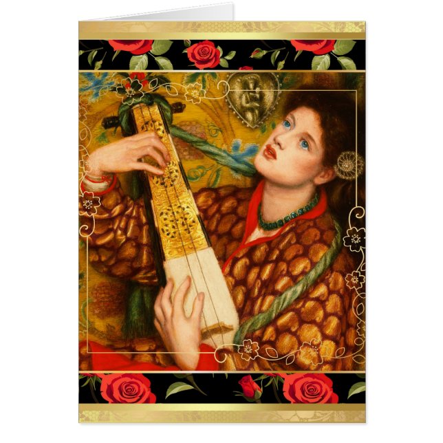 A Christmas Carol by Rossetti Art Christmas Card (Front)