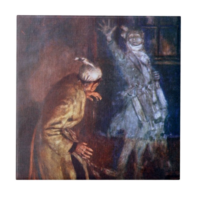 A Christmas Carol: Marley's Ghost Ceramic Tile (Front)