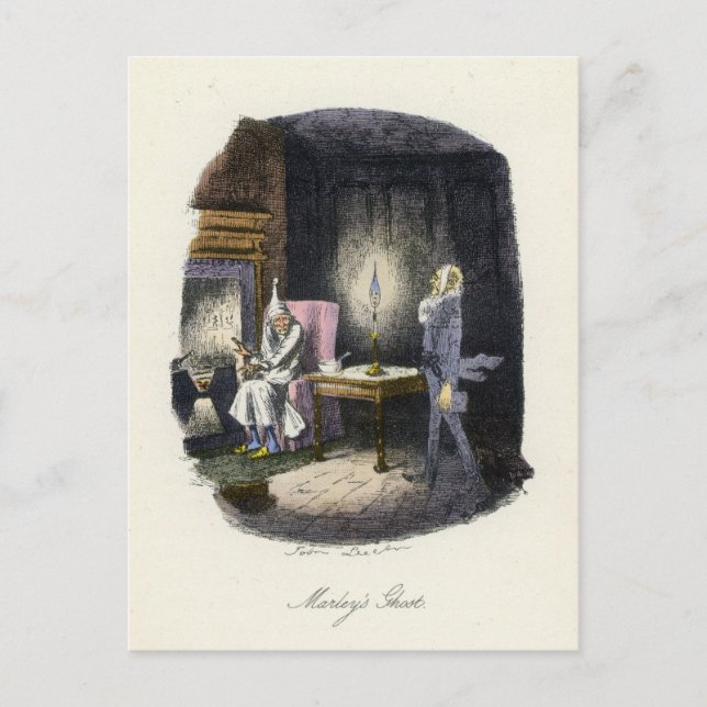 A Christmas Carol - Marley's Ghost Holiday Postcard (Front)