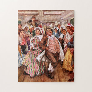 A Christmas Carol: Mr. & Mrs. Fizziwig Jigsaw Puzzle