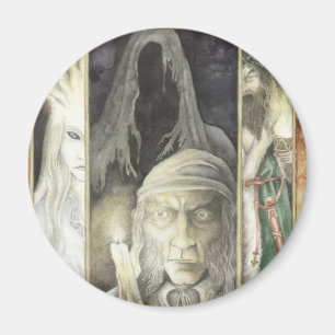 A Christmas Carol, Scrooge and the Three Ghosts Magnet