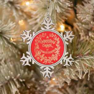 A Christmas Carol   Snowflake Pewter Christmas Ornament