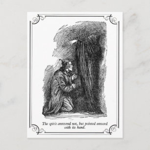A Christmas Carol: The Spirit Answered Not Holiday Postcard