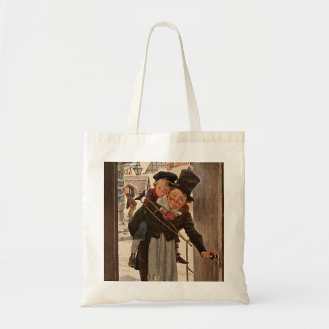 A Christmas Carol: Tim & Mr. Cratchit Tote Bag (Front)