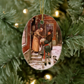 A Christmas Carol: Turkey Delivery Ceramic Ornament