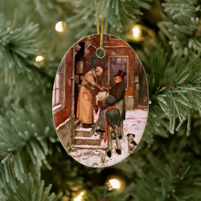 A Christmas Carol: Turkey Delivery Ceramic Ornament (Tree)