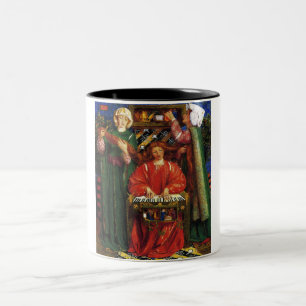 A Christmas Carol (Xmas) (Dante Gabriel Rossetti) Two-Tone Coffee Mug