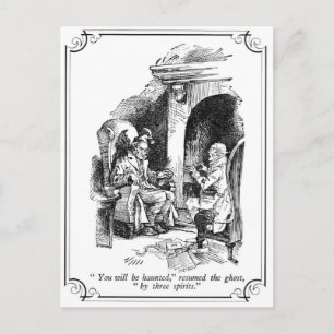 A Christmas Carol: You Will Be Haunted Holiday Postcard