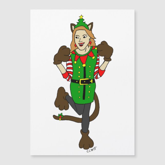 a Christmas catgirl  (Front)