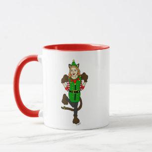 a Christmas catgirl   Mug