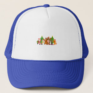 A Christmas Character Crew Trucker Hat