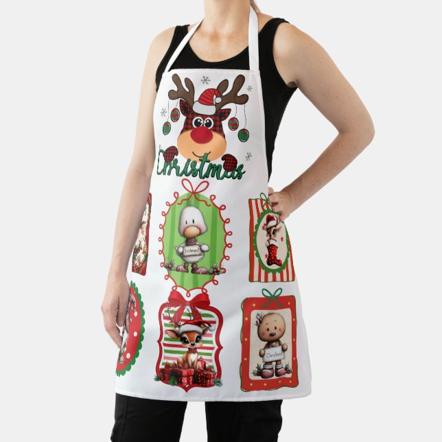 A Christmas Coquette Apron (Insitu)