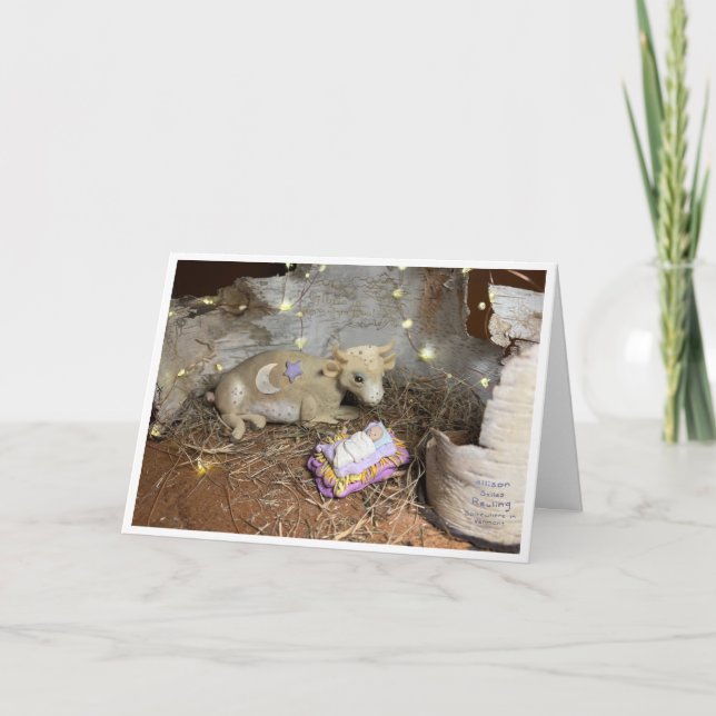 A Christmas Cow Card (Front)