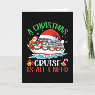 A Christmas Cruise Santa Clause With Presents Vaca Card