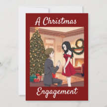 A Christmas Engagement Invitation