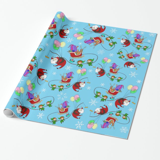 A christmas exchange wrapping paper (Unrolled)