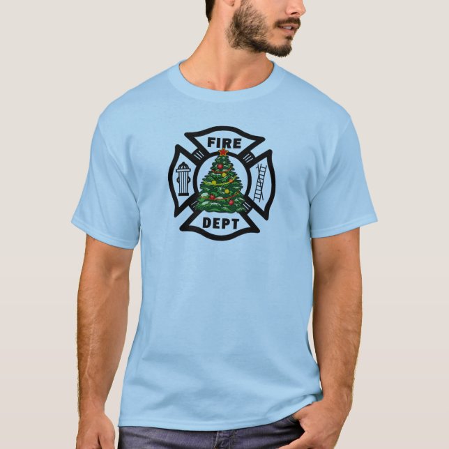 A Christmas Fire Dept T-Shirt (Front)