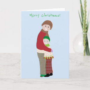 A Christmas Hug Greeting Card