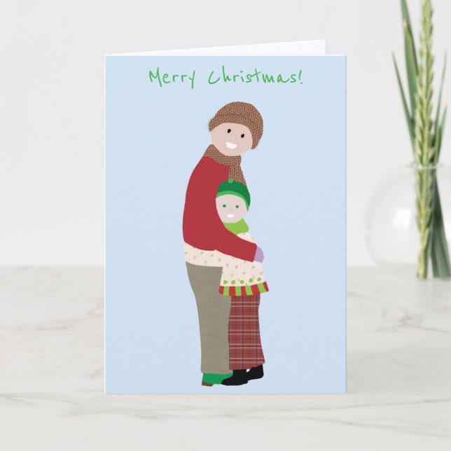 A Christmas Hug Greeting Card (Front)