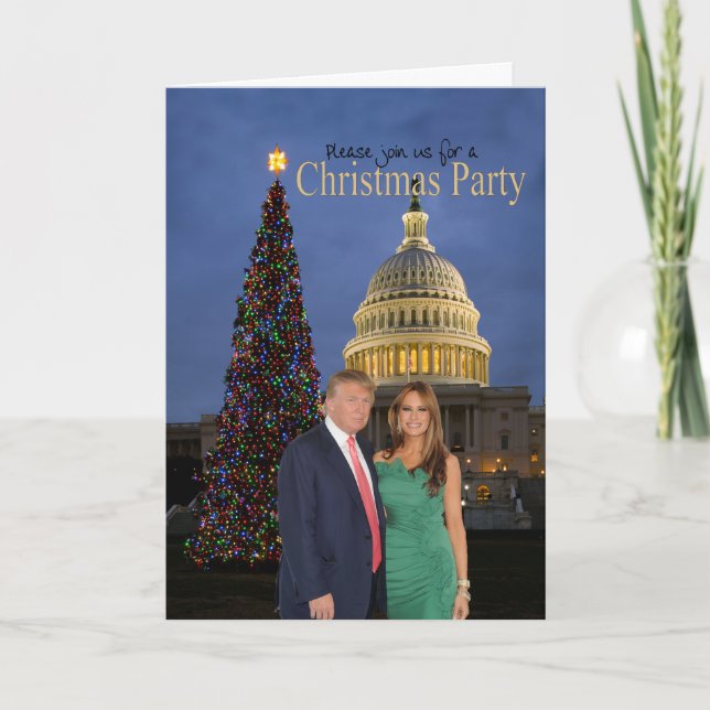 A Christmas invitation from Donald and Melania (Front)