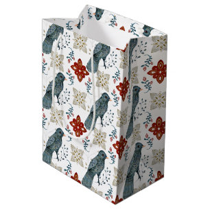A Christmas Nordic Tile Series Design 1  Medium Gift Bag