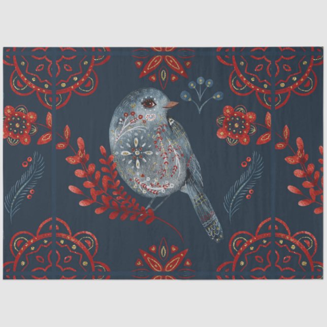 A Christmas Nordic Tile Series Design 26 Tissue Paper (Front)