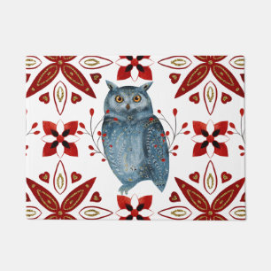 A Christmas Nordic Tile Series Design 2  Doormat