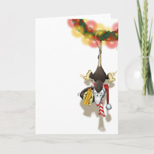 A Christmas Opossum Holiday Card