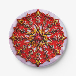 A CHRISTMAS PATTERN ~ Cute ~ Paper Plate