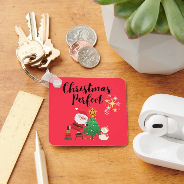 A Christmas Perfect Mince Pie Key Ring (Desk)