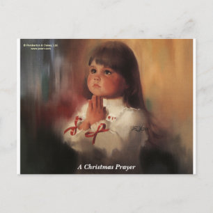 A Christmas Prayer Holiday Postcard