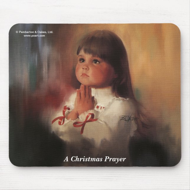 A Christmas Prayer Mouse Pad (Front)