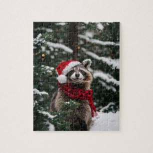 A Christmas Racoon Jigsaw Puzzle