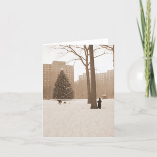 'A Christmas Scene' Holiday Card - Blank